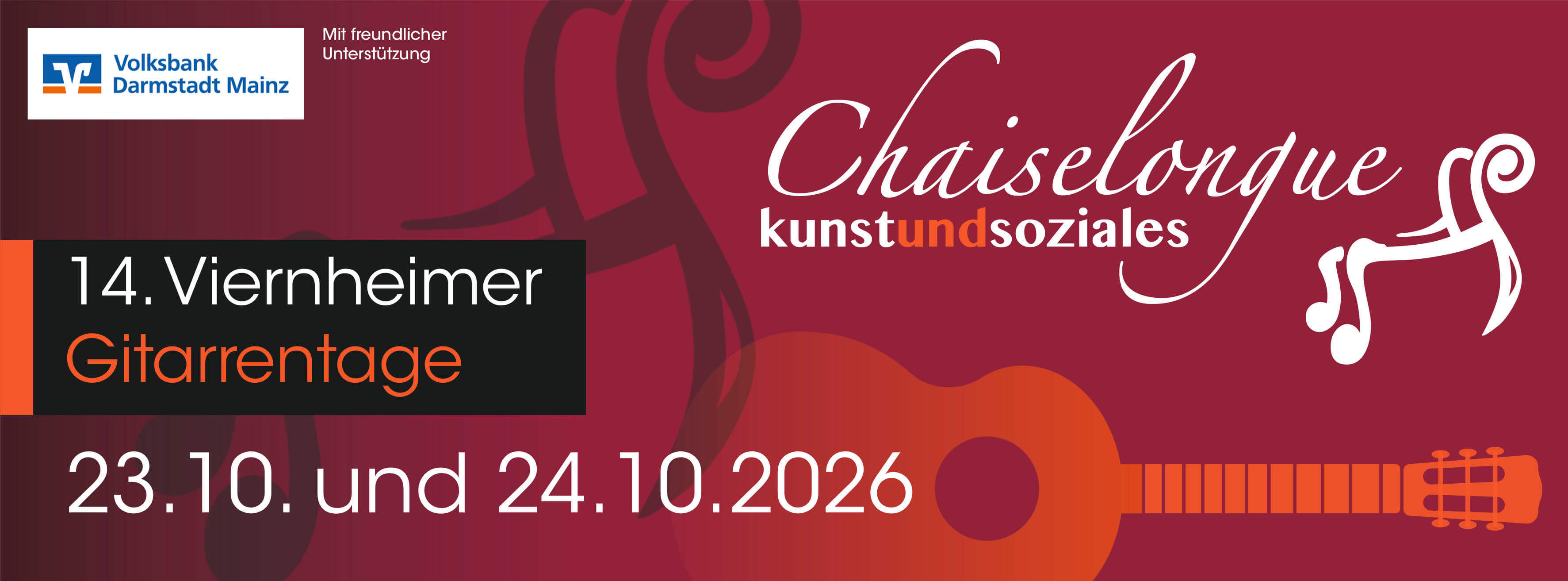 13. Viernheimer Gitarrentage vom 24.10. bis 25.10.2025